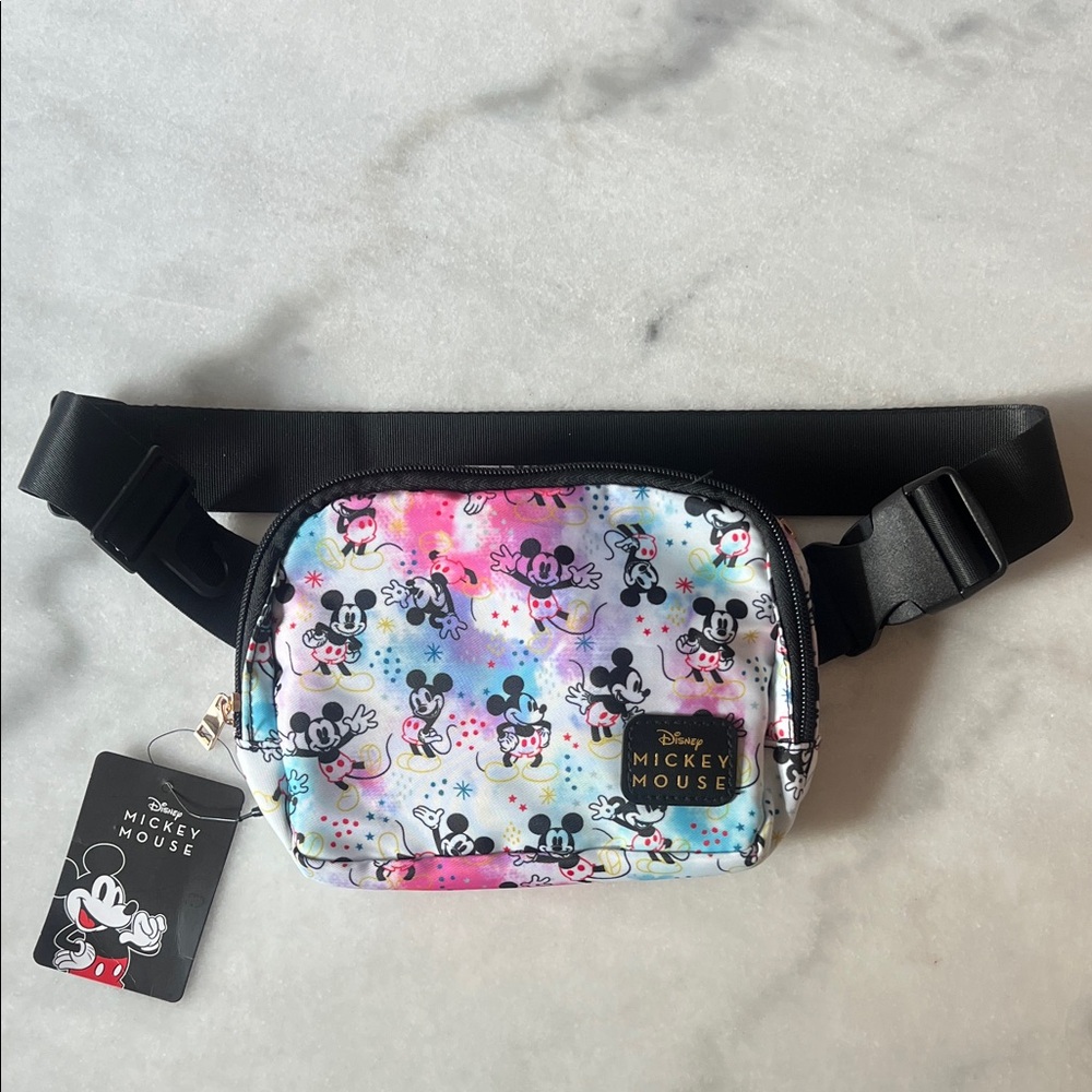 Disney Mickey Mouse Multicolor Tie-Dye Waist Bag
